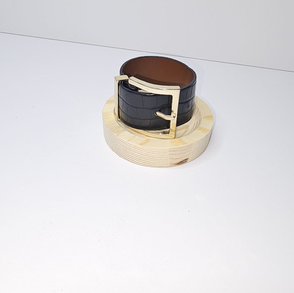 Faux Croc Buckle Bracelet